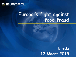 Europol`s fight against food fraud