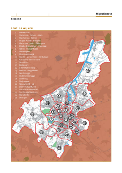 Gent in cijfers 2008: overzicht van de wijken