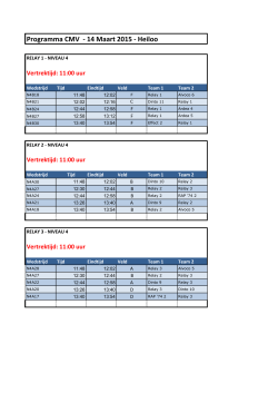 klik hier voor het wedstrijdschema Niveau 4