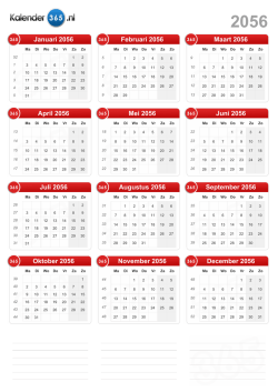 Kalender 2056 (staand formaat)