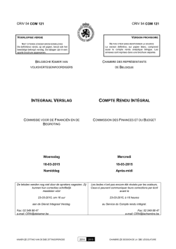 integraal verslag compte rendu intégral