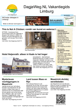 DagjeWeg.NL Vakantiegids Limburg