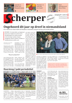 Week 12 2015 - De Scherper