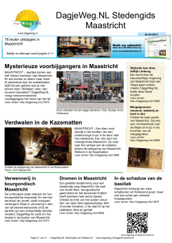 DagjeWeg.NL Stedengids Maastricht