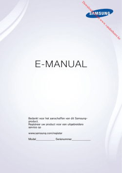 E-MANUAL - Vanden Borre