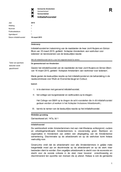 Initiatiefvoorstel - GroenLinks Amsterdam
