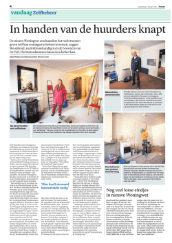 In handen van de huurders knapt