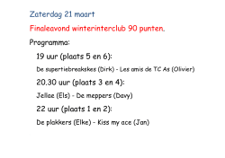 Programma - Tennis As