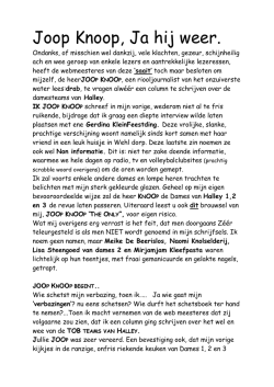 Nieuwste column