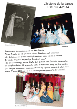L`histoire de la danse LGG 1964-2014