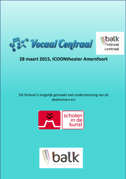 28 maart 2015, ICOONtheater Amersfoort