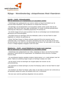 het volledige West-Vlaamse programma - Provincie West