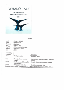 Blindproeverij Proefnotities feb2015