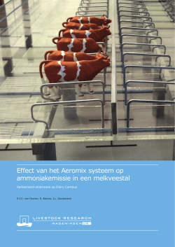 Effect van het Aeromix systeem op