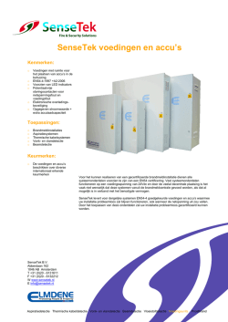 SenseTek voedingen en accu`s