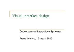 Visual interface design