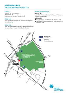 Routeplan voor het Provinciedomein Huizingen