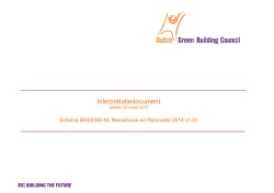 Interpretatiedocument BREEAM-NL (NB&R 2014 v1.01) 20 maart