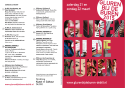 GLUREN BIJ DE BUREN - Stichting Kunst en Cultuur de Bilt