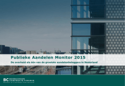 Publieke Aandelen Monitor 2015
