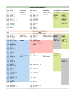 programma van de donderdag