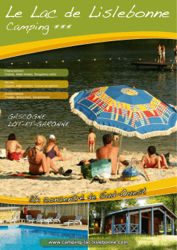 Brochure - Camping du lac de Lislebonne