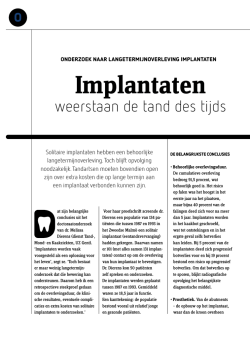 Implantaten voor het leven