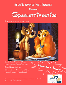 spaghettifestijn affiche