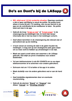 Do`s en don`ts LAS-app