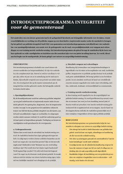 Introductieprogramma Gemeenteraad