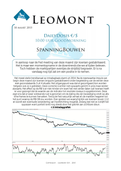 DailyDosis EUR/USD: SpanningBouwen