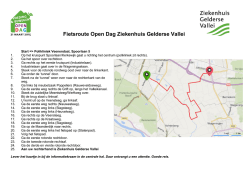 Fietsroute Open Dag Ziekenhuis Gelderse Vallei
