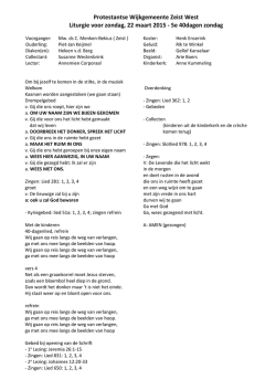 Downloaden liturgie - Zeist-West