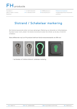 Slotrand / Schakelaar markering