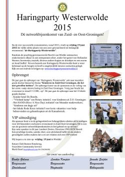 Haringparty Westerwolde 2015