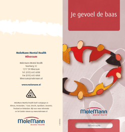 Je gevoel de baas - MoleMann Mental Health
