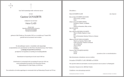 Rouwbrief - Uitvaartzorg Eraerts