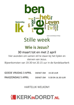 Stille week - Kerk in Dordt