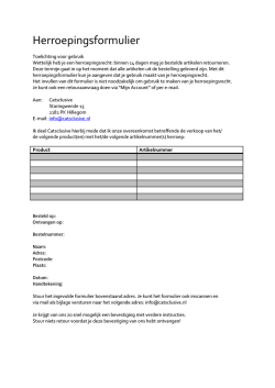 Herroepingsformulier