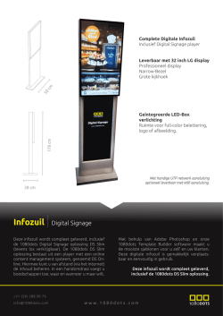 Digital Signage Infozuil flyer