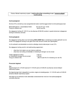 Hoe een factuur van de Gezinsbond vzw boeken (niet dubbel
