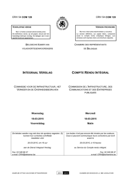 integraal verslag compte rendu int&eacute;gral