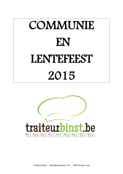 Communie en Lentefeest 2015