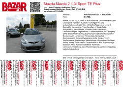 Mazda Mazda 2 1,3i Sport TE Plus