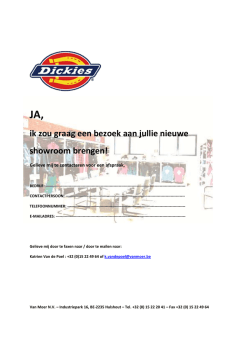 JA, ik zou graag een bezoek aan jullie nieuwe showroom brengen!