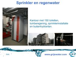 Sprinkler en regenwater