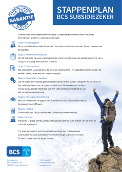 een stappenplan voor BCS-klanten