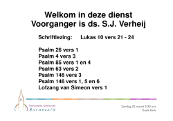 Liturgie/Liedblad 22/03 09.30 Oude Kerk
