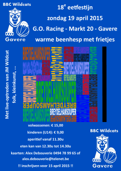 18 eetfestijn zondag 19 april 2015 G.O. Racing - Markt 20