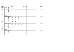 toetsrooster klas 4